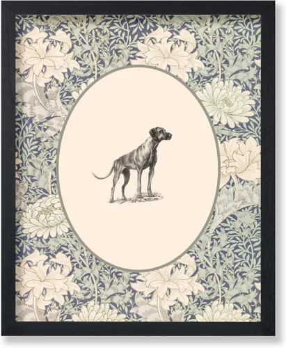 Miniatura 64 de Poster Master Póster Vintage de Cocker Spaniel Inglés - Impronta Retro de Perro - Arte Floral - Arte de Cachorros - Arte para Amantes de Animales