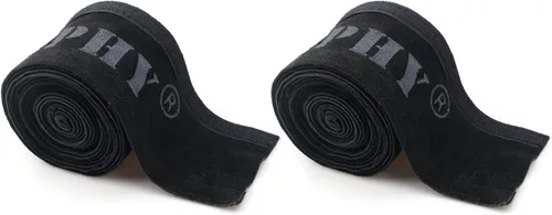 TIG - Funda para cable de soldadura para antorcha de soldadura, paquete de 2 unidades, de cuero resistente al fuego, color negro, 137 x 4 pulgadas