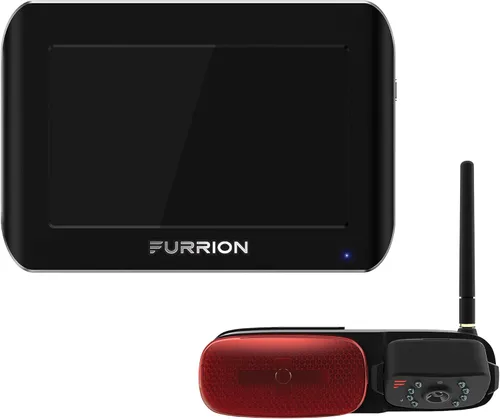 Furrion Vision S - Sistema de cámara inalámbrica de respaldo para RV con monitor de 5 pulgadas, 1 trasero, visión nocturna infrarroja, visión gran