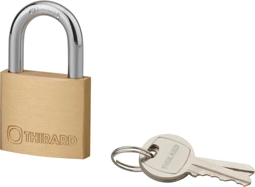 Miniatura 11 de THIRARD Candado de latón tipo 1 – Cerradura de seguridad resistente a la intemperie con mecanismo de pasador reforzado – Llave igual