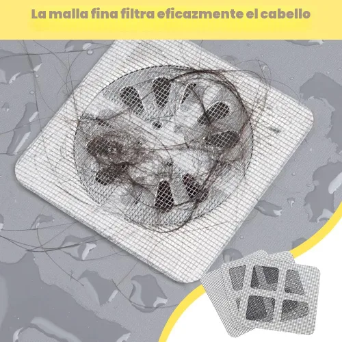 Miniatura 3 de Adhesivos desechables para drenaje de pelo, 2025 pegatinas mejoradas desechables para filtro de drenaje de piso, protector de drenaje de ducha