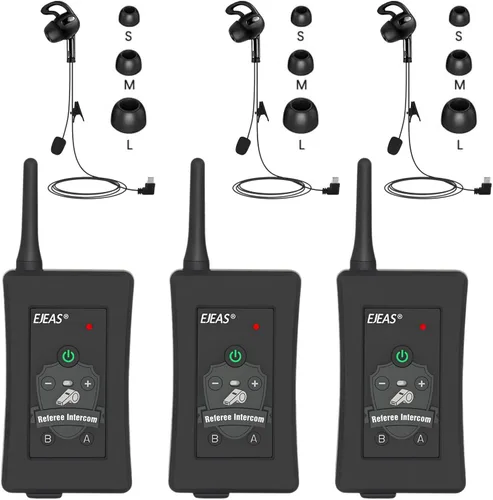 Sistema de comunicación de árbitro, auriculares profesionales de árbitro FBIM con auriculares para fútbol, voleibol, fútbol ofiicial, balonmano 3