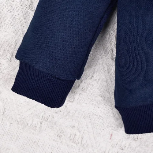 Miniatura 6 de Ropa de bebé niño pequeño sudadera patchwork otoño invierno camisa de manga larga pantalones conjuntos de ropa 3-24 meses
