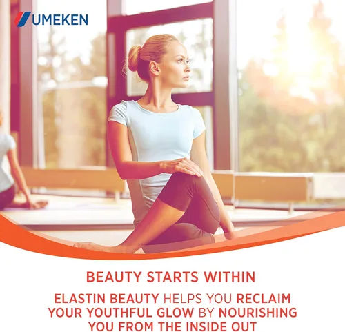 Miniatura 3 de Umeken Elastin Beauty - Suplemento en polvo con péptidos de colágeno, ácido hialurónico, vitamina C y fruta de mangostán, salud y bienestar