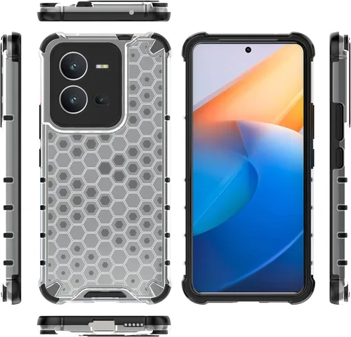 Miniatura 24 de Pzwoxukhov Funda para Huawei Mate 50 Pro, funda para Huawei Mate 50 Pro Honeycomb Anti-Drop Shock-Absorbing Case Negro