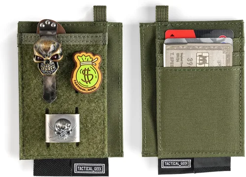 TACTICAL GEEK EXT5 EDC - Bolsa de almacenamiento delgada, elegante y ligera, organizador de tarjetas con tela de nailon, bolsillo para tarjetas de