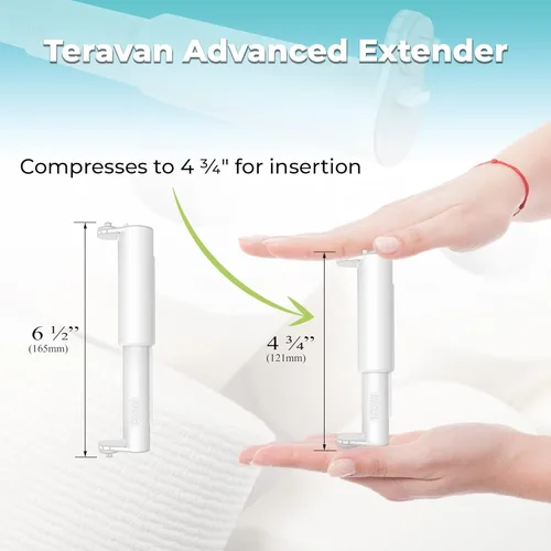 Miniatura 4 de Teravan Extensor avanzado para papel higiénico extra grande, convierte el soporte para adaptarse a rollos dobles y rollos triples, pestañas
