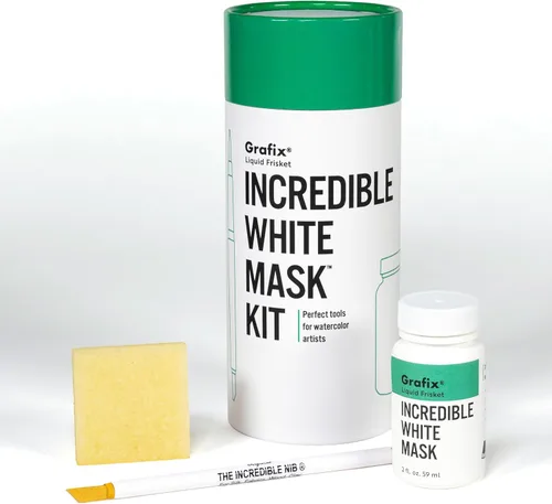 Miniatura 2 de Grafix Frisket - Kit de acuarela, 2 onzas líquidas (paquete de 1), color blanco