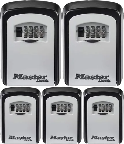 Miniatura 3 de Master Lock Set Your Own 5401EC - Caja de seguridad para montaje en pared, capacidad para 5 llaves, color negro 5401EC (paquete de 3)