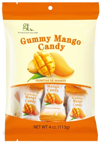 Miniatura 4 de GT Gummy Mango Candy, bolsa de 4 onzas (paquete de 1)