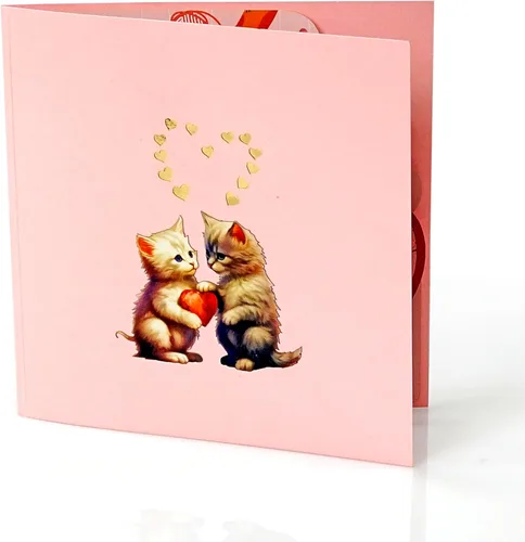 Miniatura 4 de CUTPOPUP - Tarjetas de aniversario desplegables para pareja, tarjeta de aniversario de boda 3D para él, esposa, marido, mamá, papá, tarjeta