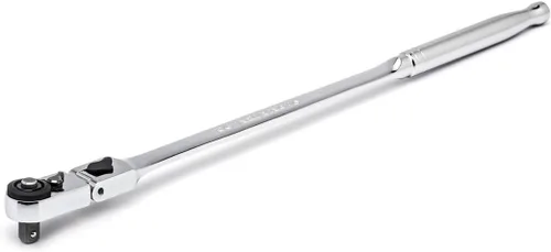 Miniatura 4 de GEARWRENCH - Trinquete de liberación rápida con cabeza flexible delgada de 72 dientes de 1/4 pulgada (0.6 cm), 12" - 81030