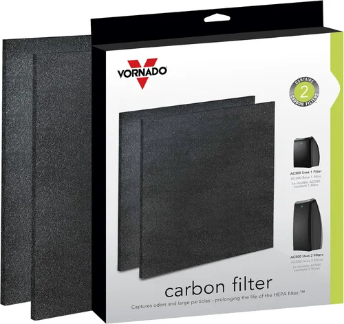 Miniatura 3 de Vornado MD1-0023 Filtros de carbón de repuesto (paquete de 2), color negro