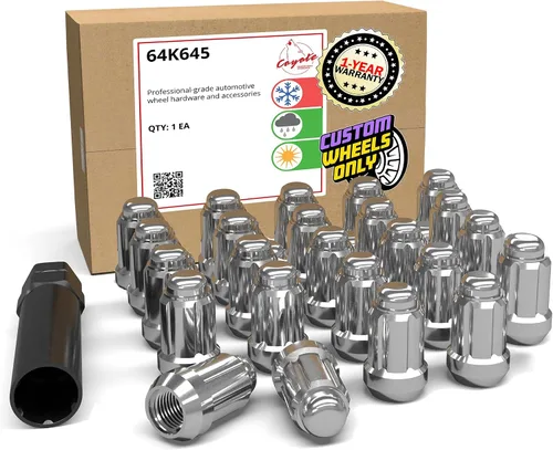 Miniatura 33 de Wheel Accessories Parts 20 piezas de 0.472 in 1.50 12 x 1.50 rosca para automóvil de 1.38 pulgadas de largo, tuerca negra para muchos automóviles