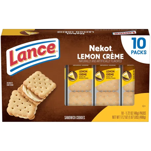 Miniatura 35 de Lance Galletas tipo sándwich, hechas con galletas integrales, mantequilla de maní, 10 paquetes individuales