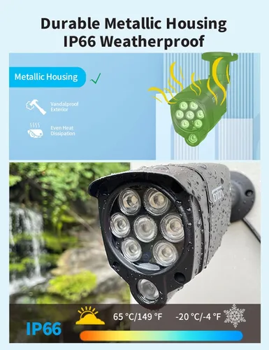 Miniatura 6 de Tonton Paquete de 2 iluminadores LED IR gran angular, 8 LED de 90 grados, 100 pies, luz de inundación infrarroja infrarroja, compatible con cámaras