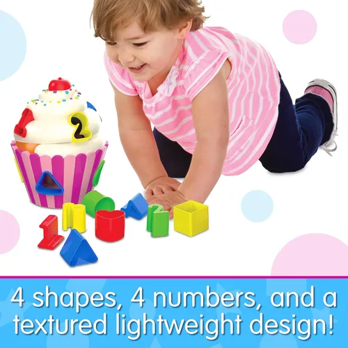 Miniatura 3 de The Learning Journey - Aprendizaje temprano - Clasificador de formas de cupcakes - Clasificador de formas para niños pequeños a partir de 12 meses