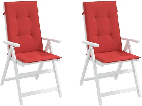 Miniatura 16 de Cojines para silla de jardín con respaldo alto, 2 piezas, color antracita, 47.2 x 19.7 x 1.2 pulgadas, cojines de tela para sillas de comedor
