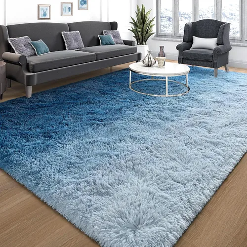 Miniatura 35 de Tepook Alfombra Súper Suave y Esponjosa para Dormitorio, Alfombras Modernas Peludas y Difusas para Niños para Sala de Estar, Alfombra de Felpa