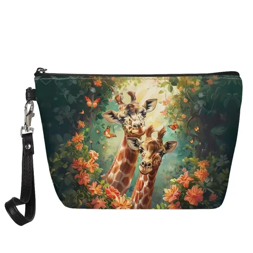 Miniatura 15 de GIFTPUZZ Bolsa de cosméticos para mujer, adorable y espaciosa, bolsa de almacenamiento portátil para artistas, artículos de tocador, joyería