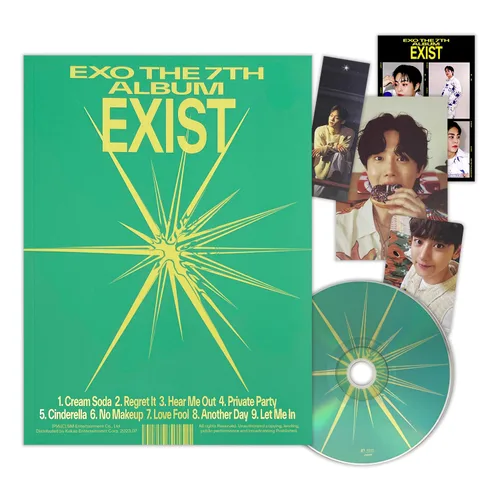 EXO - 7th Album [EXIST] (Photo Book Ver. - O Ver.) Cover + Photo Book + Photomatic + Bookmark + Post Card + CD-R + Photo Card + Poster + 4 Extra