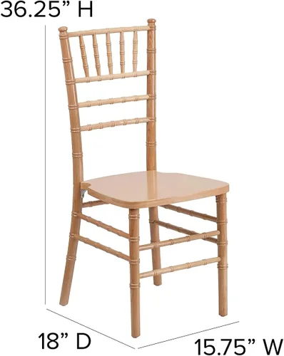 Miniatura 3 de Flash Furniture - Silla Chiavari de madera negra de la serie HERCULES
