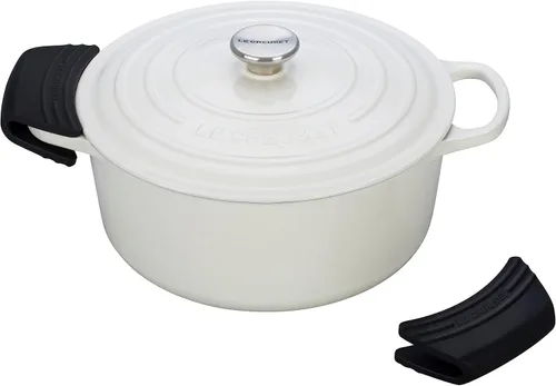 Miniatura 3 de Le Creuset Juego de 2 agarres de silicona, 5" x 2 1/2" cada uno, negro