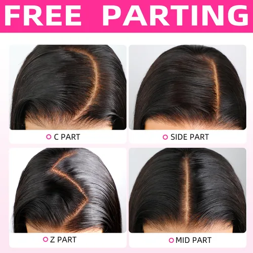 Miniatura 6 de PERISMODA Pelucas de cabello humano ondulado con encaje frontal de 13 x 6, densidad del 180 %, pelucas de cabello humano ondulado HD de 13 x 6