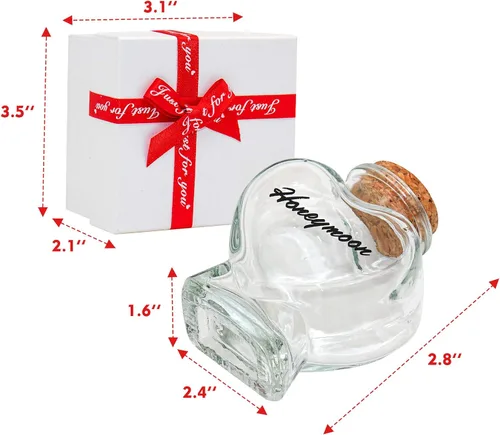 Miniatura 5 de Regalo de luna de miel – Tarro de recuerdo de arena de luna de miel, boda, regalos de despedida de soltera para recién casados, novia, regalo
