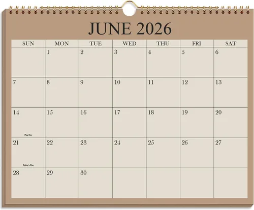 Miniatura 9 de Calendario pequeño de pared 2026 – Mini calendario 2026-2027 de enero de 2026 a junio de 2027, calendario pequeño de 18 meses con papel premium, 6 x