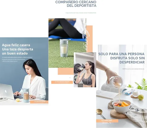 Miniatura 3 de Botella agitadora eléctrica, botellas de licuadora para mezclas de proteínas, Tritan Sin BPA Vaso mezclador portátil, vasos para batido Rosa