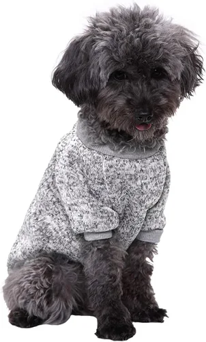 Miniatura 3 de Jecikelon Ropa para Perros Suéter para Perros Ropa Suave para Cachorros Ropa de Invierno Suéteres para Cachorros Atuendo Cálido para Perros Pequeños