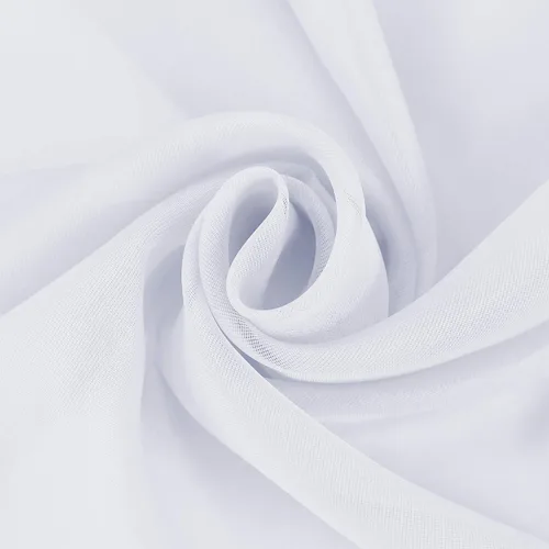 Miniatura 6 de HUTO Cenefas de cortina de gasa transparente blanca para habitación de niñas, bufandas de gasa suave para boda, fiesta, toldo, cama, 216 extra largas
