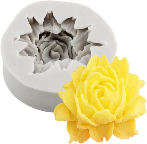 Miniatura 12 de Molde de caramelo de silicona rosa Mini flor Fondant moldes de chocolate para decoración de pasteles Decoración de cupcakes Pasta de goma