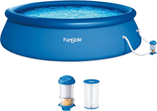 Miniatura 11 de Funsicle Quickset - Piscina redonda sobre el suelo de 8 x 30 pulgadas, con bomba de filtro FiltraBoost de 400 GPH, cartucho de filtro tipo I
