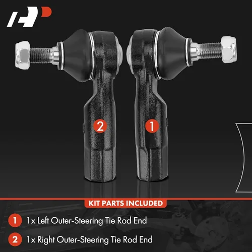 Miniatura 3 de A-Premium 2 extremos de barra de acoplamiento exteriores delanteros, compatibles con Volkswagen Jetta, Passat, Golf (R & Alltrack y SportWagen)