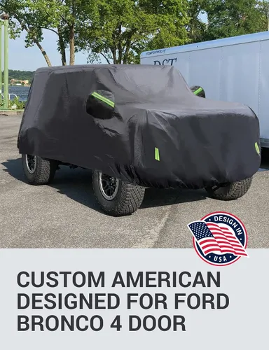 Miniatura 2 de Proadsy Funda para automóvil compatible con Ford Bronco de 4 puertas 2021-2024 2025 2026, resistente al viento, para todo tipo de clima