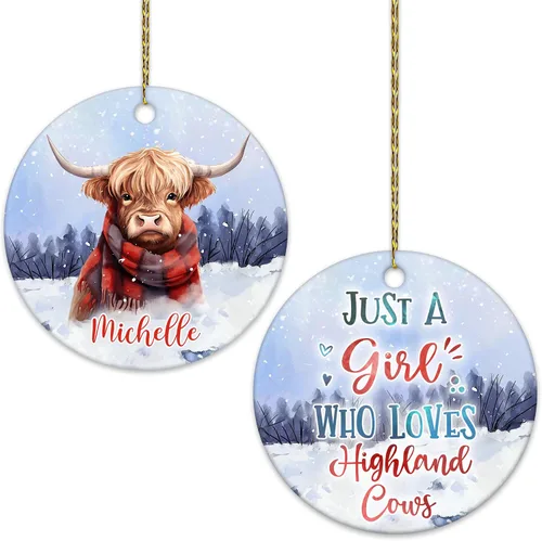 Miniatura 17 de Hyturtle Adorno de Navidad personalizado, con nombre personalizado, círculo de cerámica, para amantes de las abejas, decoración de árbol, regalo