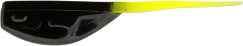 Crappie Magnet Paquete de 8 piezas de cuerpo de imán de losa, negro/Chartreuse