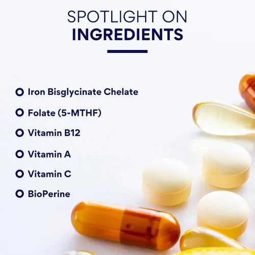 Miniatura 6 de Research Verified Anemitrax - Reponer hierro, regular la hemoglobina, mejorar la energía - Hierro, vitamina C, vitamina A, B12, folato, bioperina