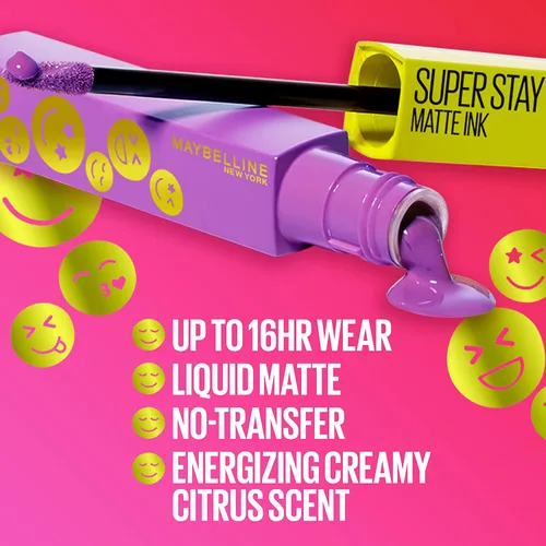 Miniatura 6 de Maybelline Super Stay Matte Ink Liquid Lip Color, colección de labiales Moodmakers, larga duración, maquillaje de labios a prueba de transferencia