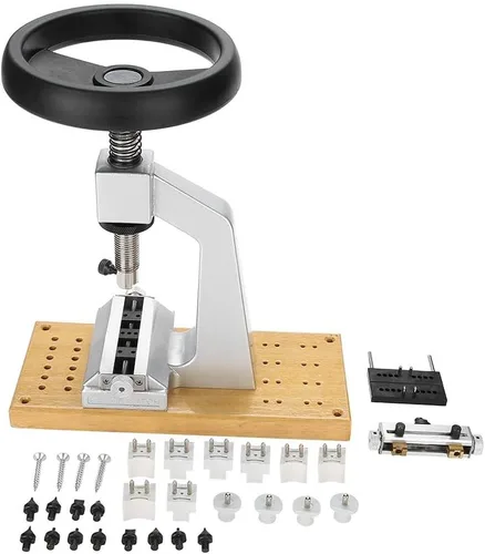 Miniatura 8 de Herramienta de extracción de espalda de reloj, 5700 reloj prensa caja de reloj de apertura trasera tornillo estilo ostra abridor de reloj con base