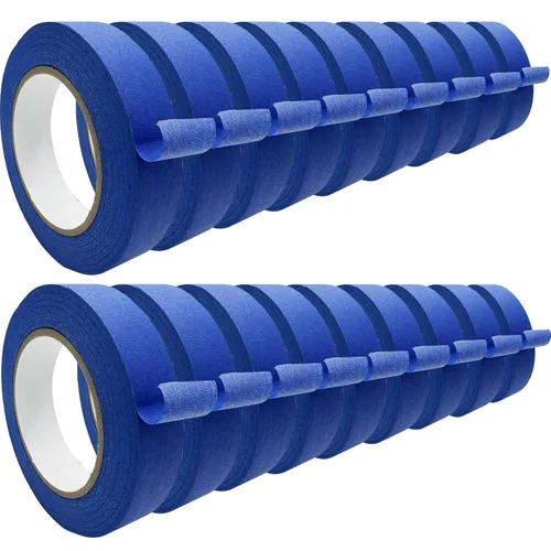 Miniatura 8 de Cintas de Pintores Profesionales de 2 Pulgadas de Ancho (1.88 pulg x 60.1 Yardas x 6 Rollos = 360.6 Yardas), Cinta de Enmascarar Azul, Cinta