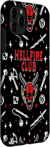 Miniatura 3 de Funda con patrón Hellfire Club de Stranger Things para iPhone 11 Pro Max