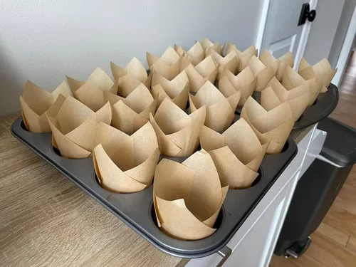 Miniatura 5 de 100 moldes para hornear muffins naturales, soportes de alta calidad para hornear, envoltorios de cupcakes, panadería de Navidad, para bodas