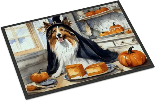 Miniatura 42 de Caroline's Treasures DAC1720MAT Affenpinscher - Tapete de otoño para cocina, con calabazas, 18 x 27 pulgadas, tapete para puerta delantera