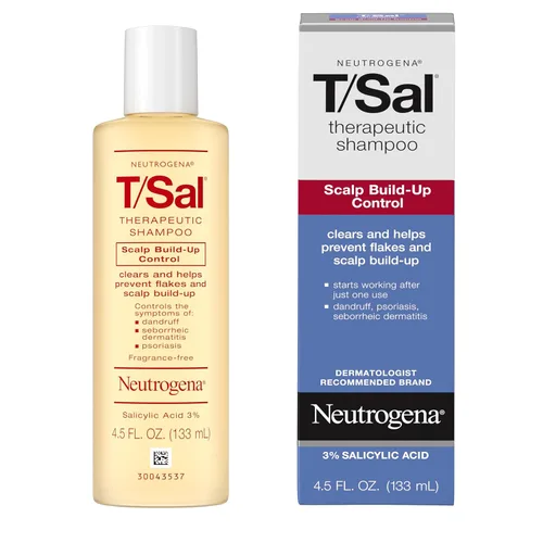 Miniatura 4 de Neutrogena T/Sal Champú terapéutico para la caspa, control de la acumulación del cuero cabelludo, ácido salicílico al 3%, tratamiento de psoriasis