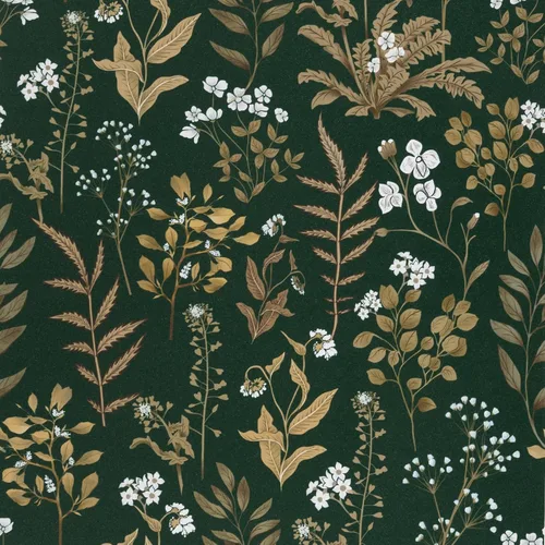 Abyssaly Papel tapiz vintage para despegar y pegar, papel de contacto floral para decoración de revestimiento de estantes de dormitorio (verde 2,