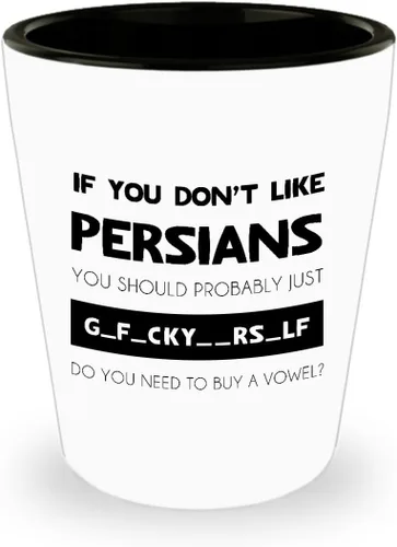 Vaso de chupito de gato persa – perfecto para papá gato – taza de mamá gato – divertido vaso de chupito de Navidad – relleno de calcetines – amante