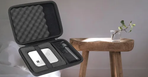 Miniatura 7 de khanka Funda rígida de viaje compatible con proyector de bolsillo Kodak Luma 150/350, proyector de película portátil, solo funda